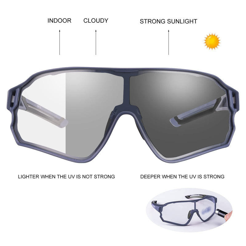 Load image into Gallery viewer, Thickened PC Lens Photochromic Sunglasses (UV400)
