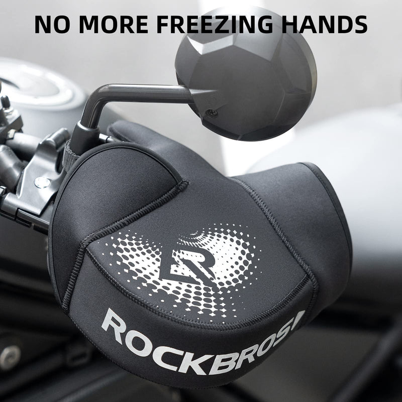 Load image into Gallery viewer, ROCKBROS Windproof Motorcycle Handlebar Muffs - Cold Weather Hand Warmers
