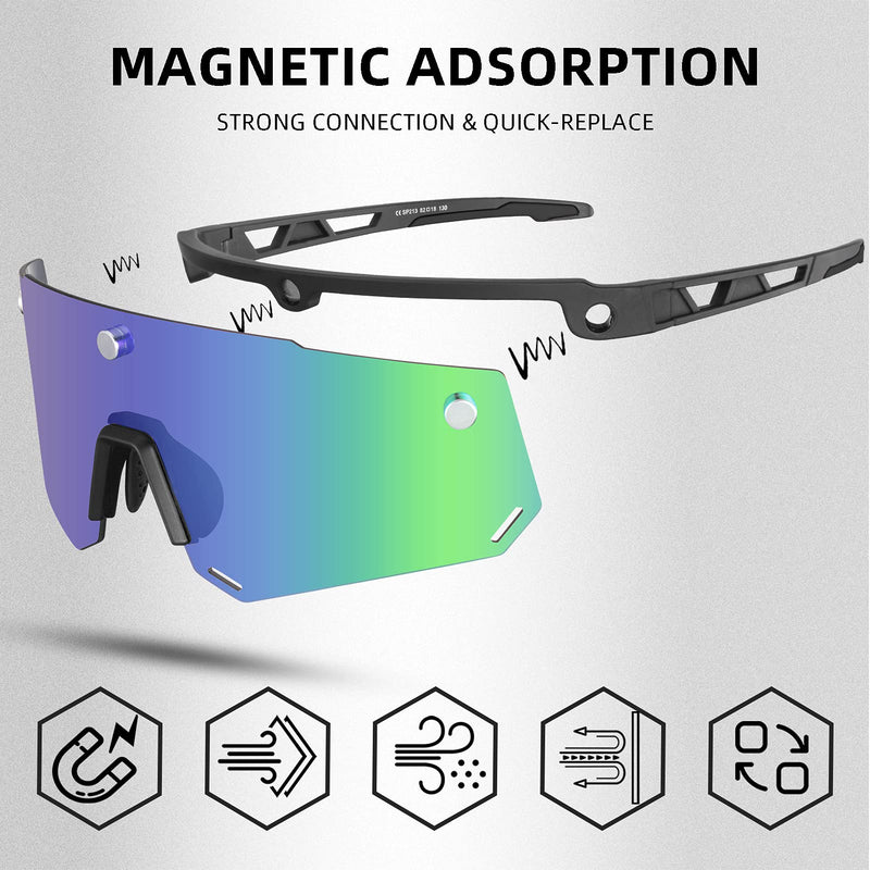 Load image into Gallery viewer, Unisex Polarized Cycling Glasses with 2 Replaceable Lenses
