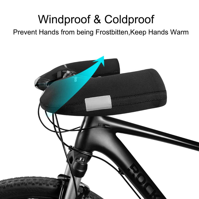 Load image into Gallery viewer, ROCKBROS Handlebar Mittens - Cold Weather Windproof MTB Bar Covers
