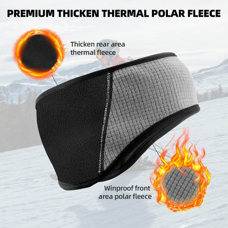 Load image into Gallery viewer, ROCKBROS Fleece Ear Warmers Headband for Men &amp; Women, Warm Ear Cover
