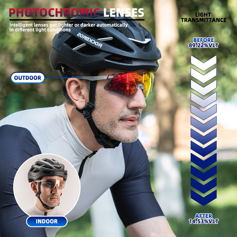 Load image into Gallery viewer, Men's TR90 Photochromic Cycling Sunglasses for MTB

