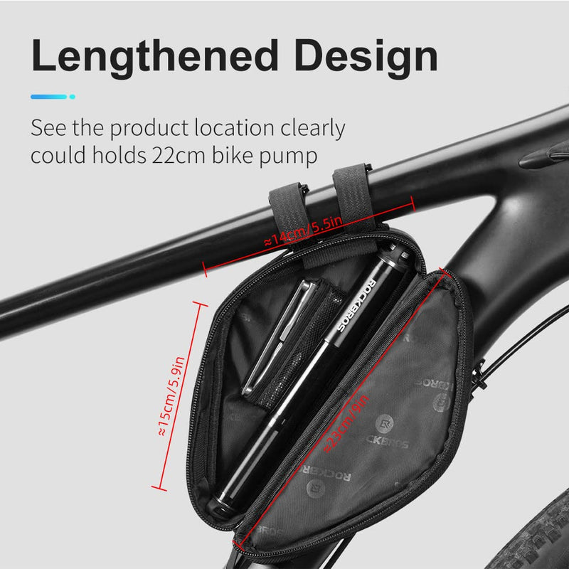 Load image into Gallery viewer, ROCKBROS Triangle Bike Frame Bag 0.7L Road &amp; Mountain Bike Storage Pouch
