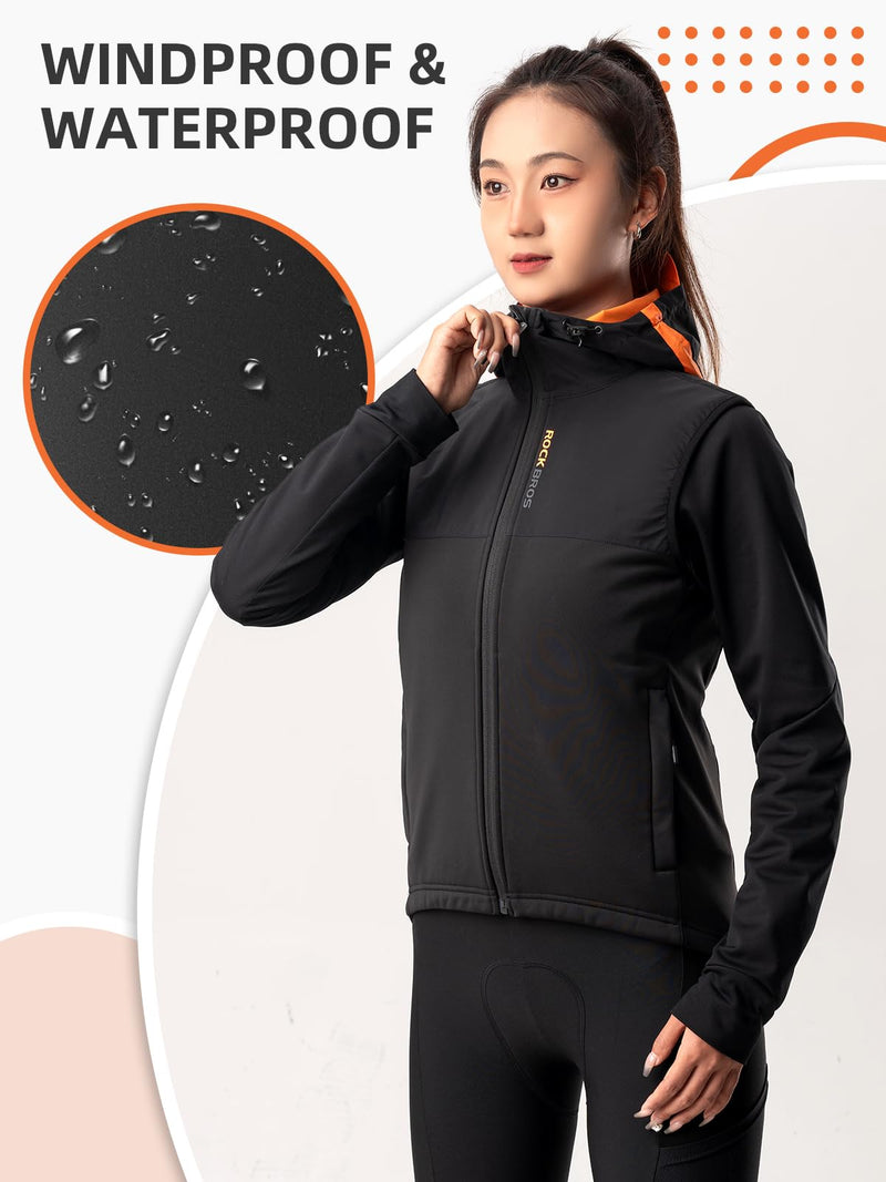 Load image into Gallery viewer, ROCKBROS Men's Winter Cycling Vest, Fleece-Lined, Windproof, Warm Sleeveless Jacket
