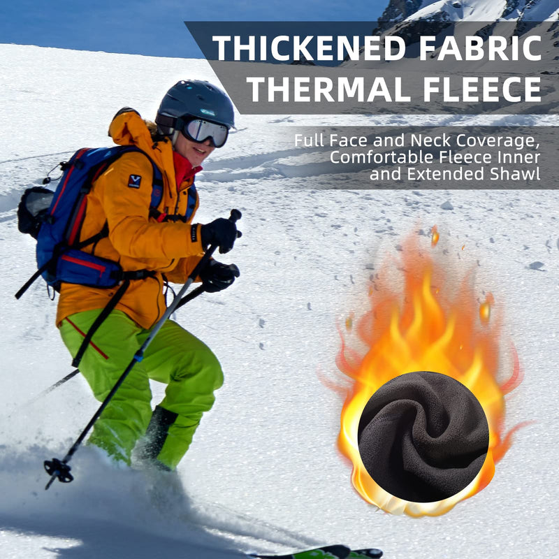 Load image into Gallery viewer, ROCKBROS Thermal Fleece Balaclava with Airholes, Windproof Helmet
