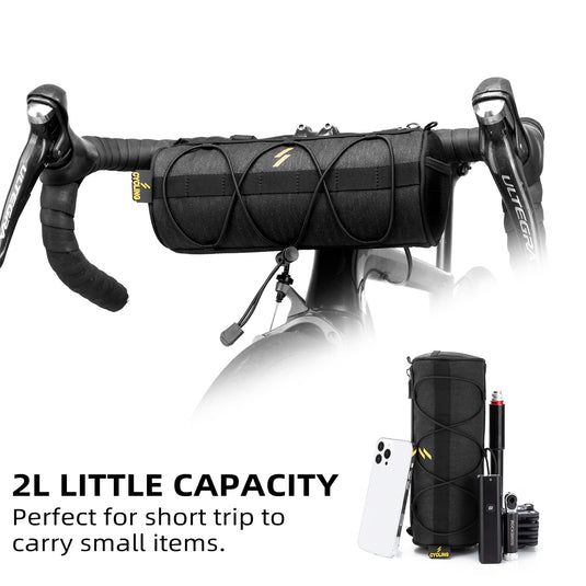 ROCKBROS Small Handlebar Bag Handy Front Bike Storage Pouch with Shoulder Strap Ideal