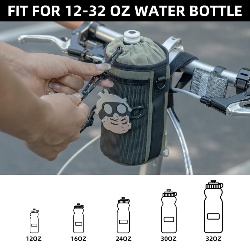 Load image into Gallery viewer, ROCKBROS Bike Water Bottle Holder with Mesh Pockets for Kids Adults
