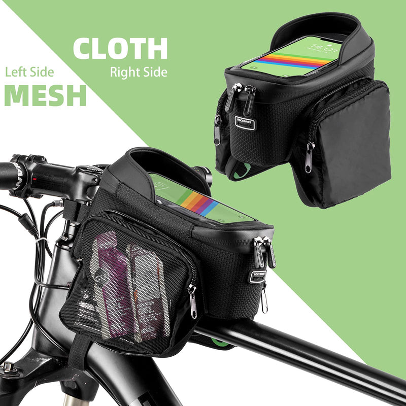Load image into Gallery viewer, ROCKBROS Bike Phone Mount Frame Bag Bike Bicycle Phone Holder with Side Bags
