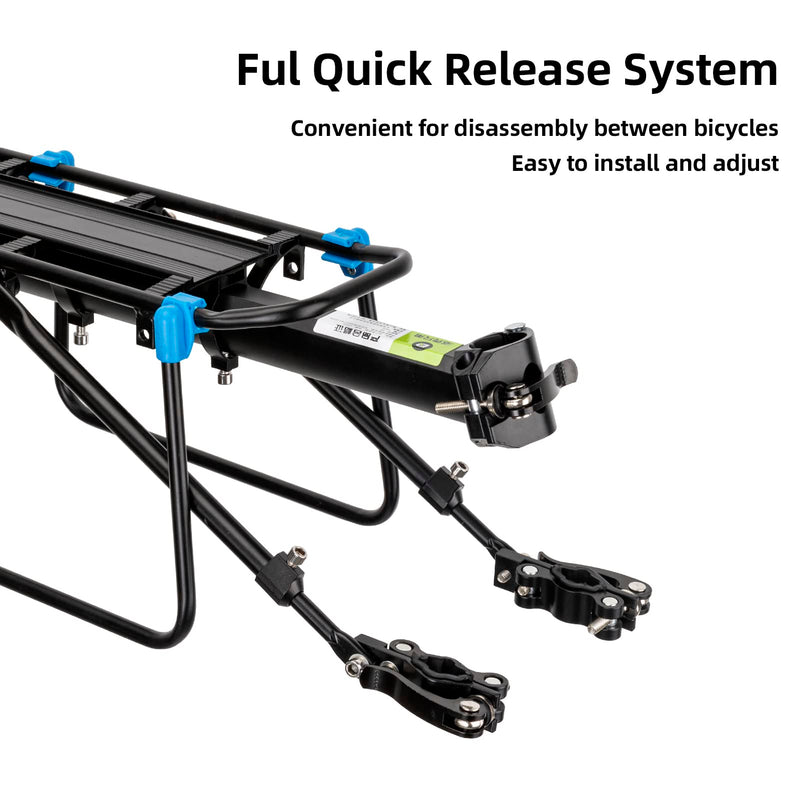 Load image into Gallery viewer, ROCKBROS Quick Release Rear Bike Rack, Aluminum Alloy Cargo Rack for Mountain Bikes
