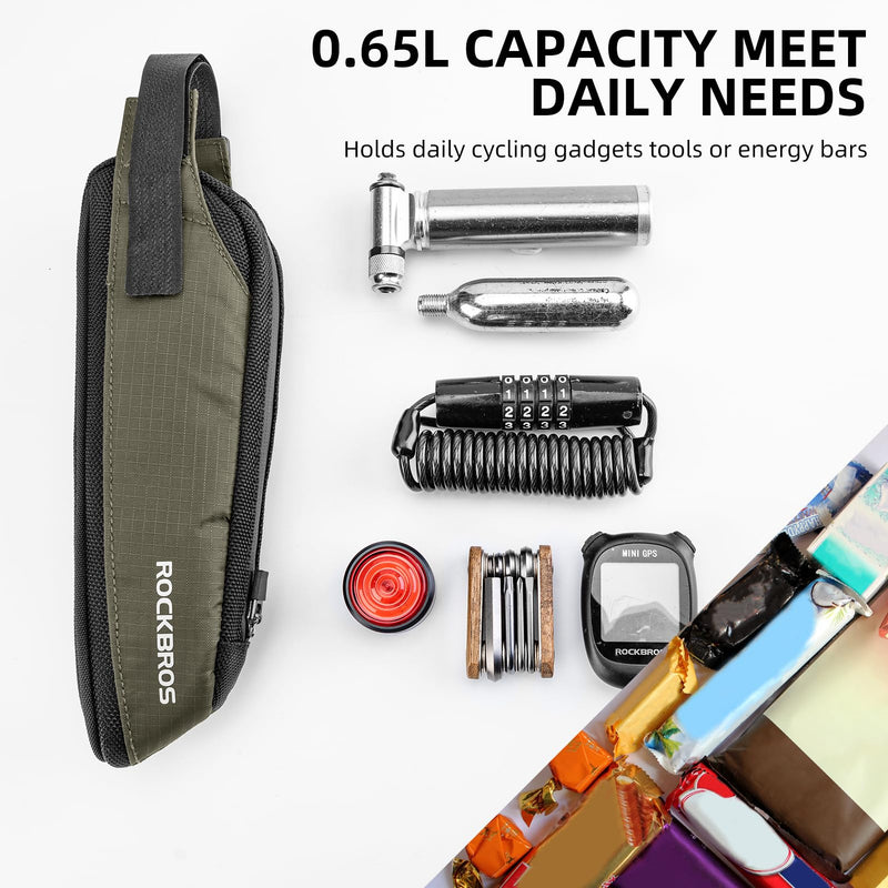 Load image into Gallery viewer, ROCKBROS Portable Bike Top Tube Bag Reflective Ultralight
