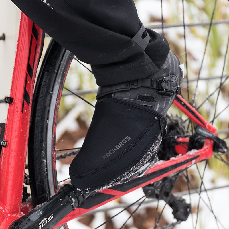Load image into Gallery viewer, ROCKBROS Cycling Shoe Toe Covers Winter Toe Warmers Cycling Overshoes Protectors Kevlar
