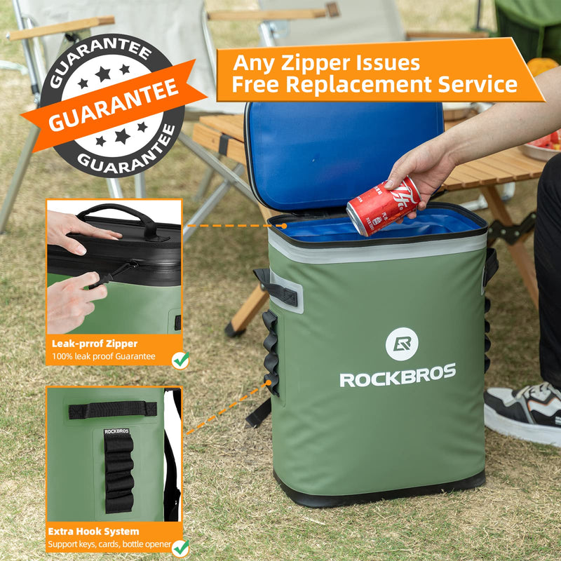 Load image into Gallery viewer, ROCKBROS Soft Cooler Waterproof 36 Can Insulated Leak Proof Soft Backpack

