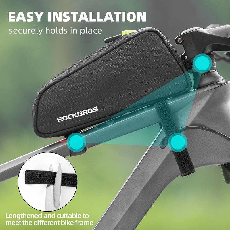 Load image into Gallery viewer, ROCKBROS Top Tube Bike Bag Bike Frame Bag Pouch Pack Cycling Accessories Fit 6.5”
