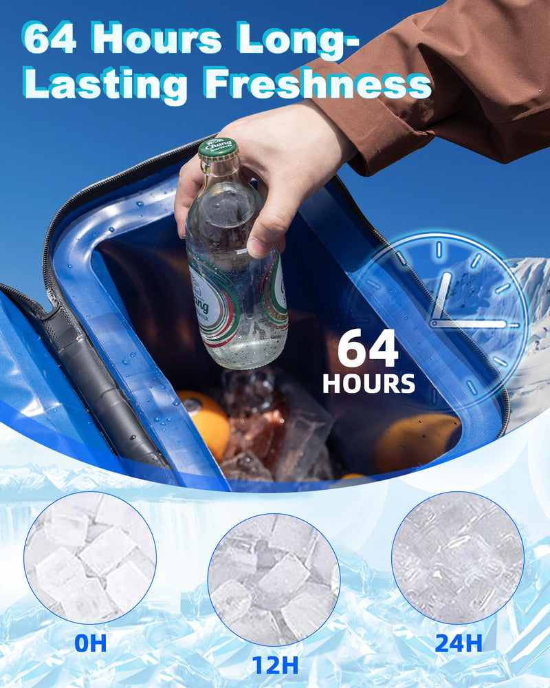 Load image into Gallery viewer, ROCKBROS Backpack Cooler 36 Can Insulated Portable Cooler Waterproof Soft Cooler
