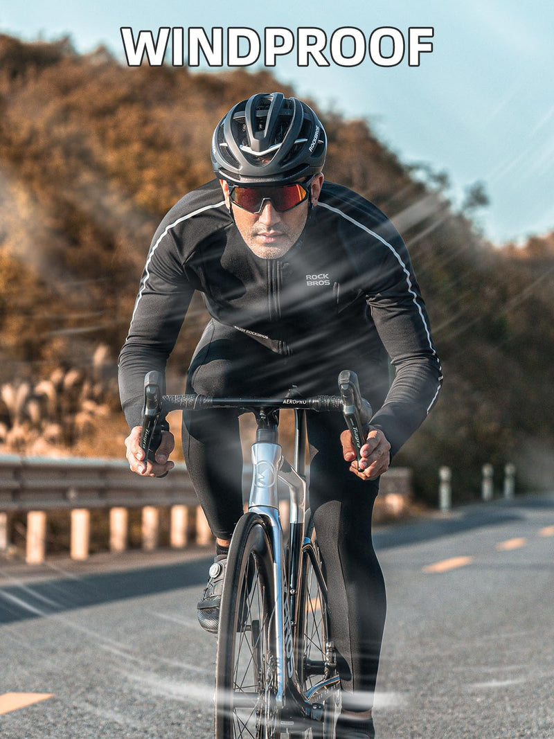 Load image into Gallery viewer, ROCKBROS Men’s Winter Cycling Jacket Thermal Windproof Softshell for Road MTB
