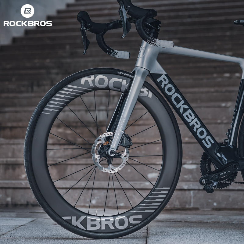 Load image into Gallery viewer, ROCKBROS 700c Carbon Fiber Disc Rim 38/50/65 mm  1.6-1.7 kg Clincher Wheelset
