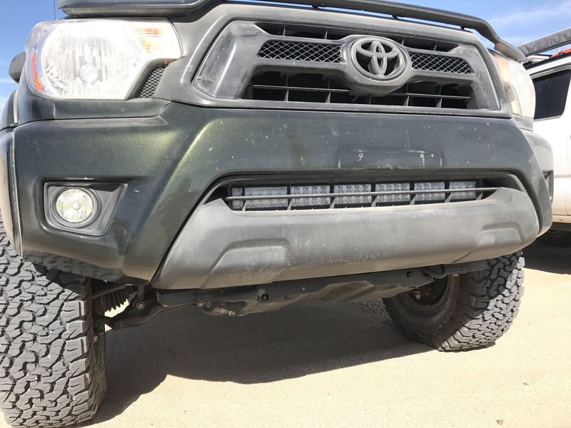 Load image into Gallery viewer, 32" Lower Bumper Hidden LED Light Bar Brackets Kit For 2005-2015 Toyota Tacoma
