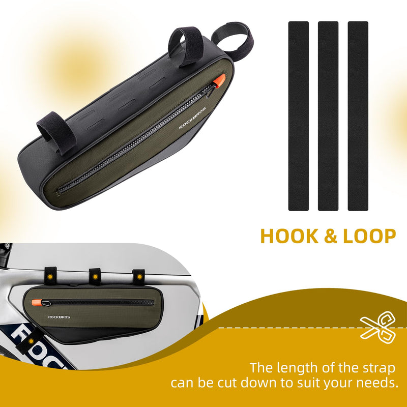 Load image into Gallery viewer, ROCKBROS Bike Frame Bag Bike Handlebar Bag Bike Bag with Large Opening Zippers 1.5L
