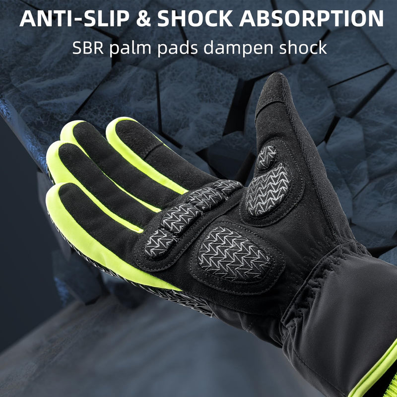 Load image into Gallery viewer, ROCKBROS Winter Cycling Gloves, Windproof Thermal Touchscreen Gloves for Men  Women
