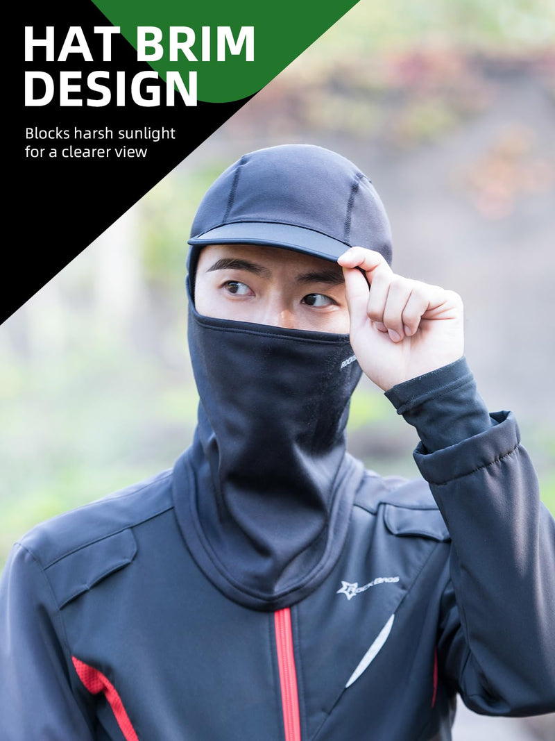 Load image into Gallery viewer, ROCKBROS Balaclava Thermal Full Face Ski Mask with Brim Windproof Neck Warmer
