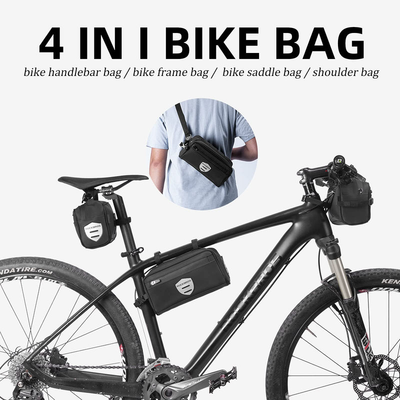 Load image into Gallery viewer, ROCKBROS Bike Handlebar  Front Frame Bag with Removable Shoulder Strap for Cycling
