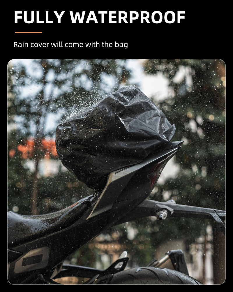 Load image into Gallery viewer, ROCKBROS Waterproof Tail Motorcycle Tail Rear Seat Bag 12.5L Storage Backpacks Hard Shell

