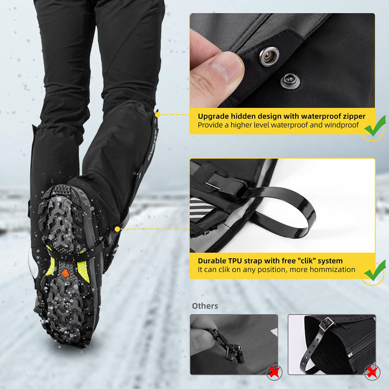 Load image into Gallery viewer, ROCKBROS Snow Boot Leg Gaiters, Waterproof Hiking Gaiters for Winter Sports and Snow Shoes

