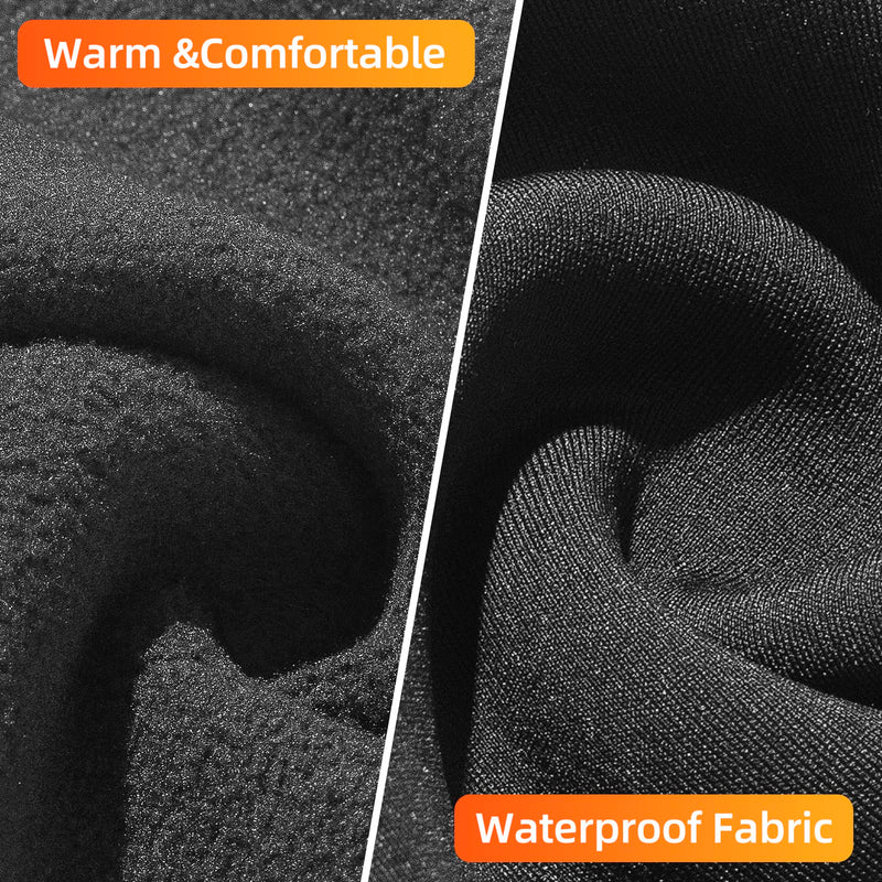 Load image into Gallery viewer, ROCKBROS Balaclava Ski Mask with Zipper Waterproof Winter Fleece Hood Black
