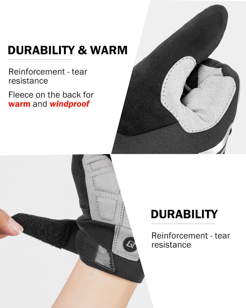 Load image into Gallery viewer, ROCKBROS Full Finger Cycling Gloves, Motorcycle Mountain Bike Gloves for Men
