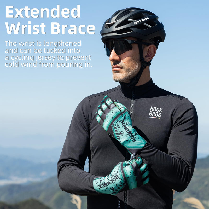 Load image into Gallery viewer, ROCKBROS Winter Cycling Gloves Men’s Thermal Windproof Full Finger MTB Gloves
