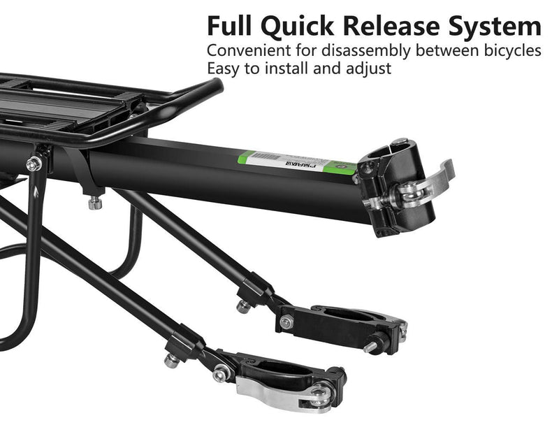 Load image into Gallery viewer, ROCKBROS Bike Cargo Rack Quick Release 110-165 lbs Capacity Universal Fit
