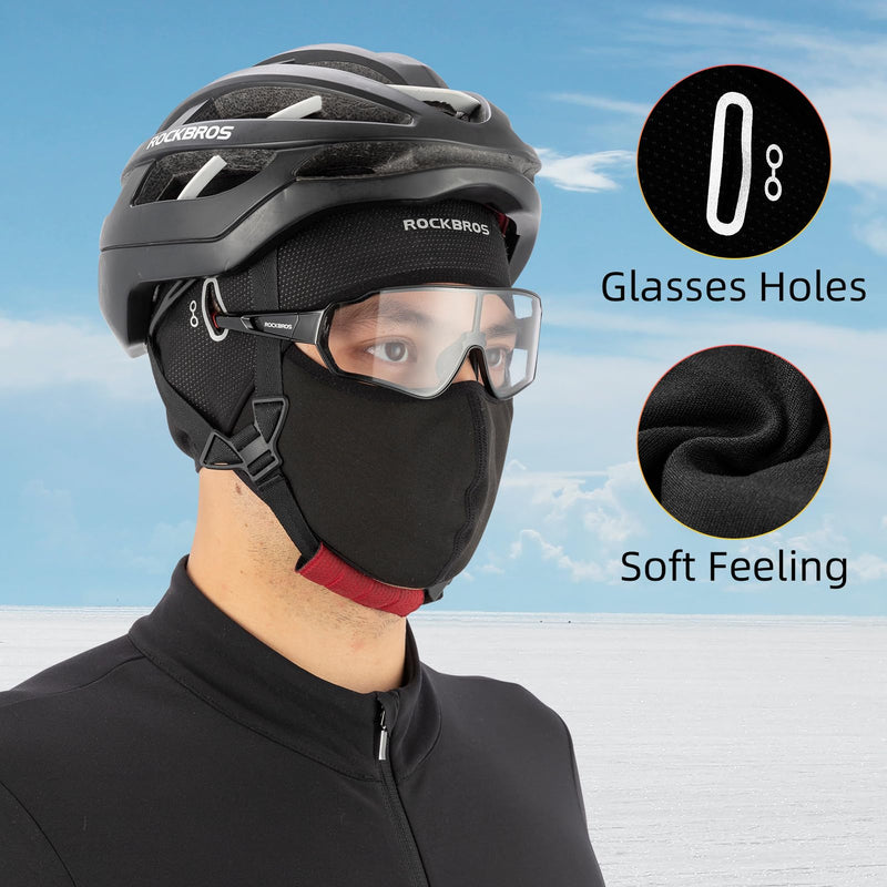 Load image into Gallery viewer, ROCKBROS Skull Cap Helmet Liner, Winter Thermal Cycling Hat with Glasses Holes, Beanie
