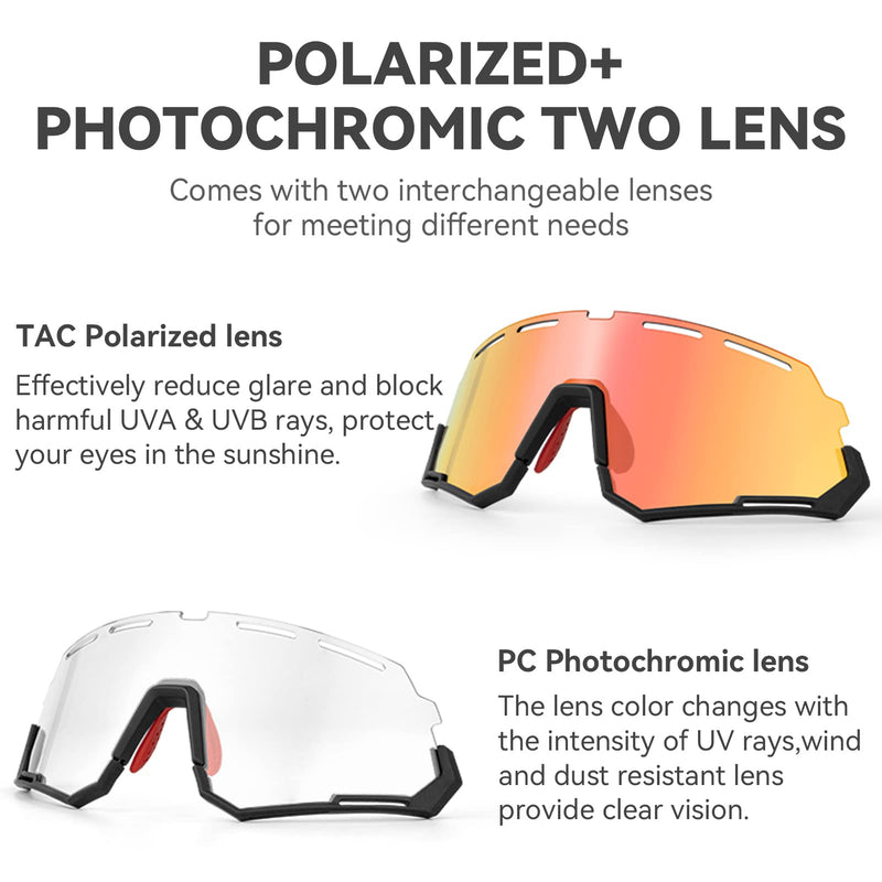 Load image into Gallery viewer, Polarized Photochromic Cycling Goggles (2-Lens Kit)
