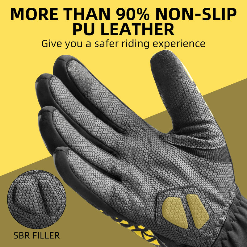 Load image into Gallery viewer, ROCKBROS Winter Thermal Cycling Warm Windproof Anti-Slip Gloves Touchscreen for Men Women
