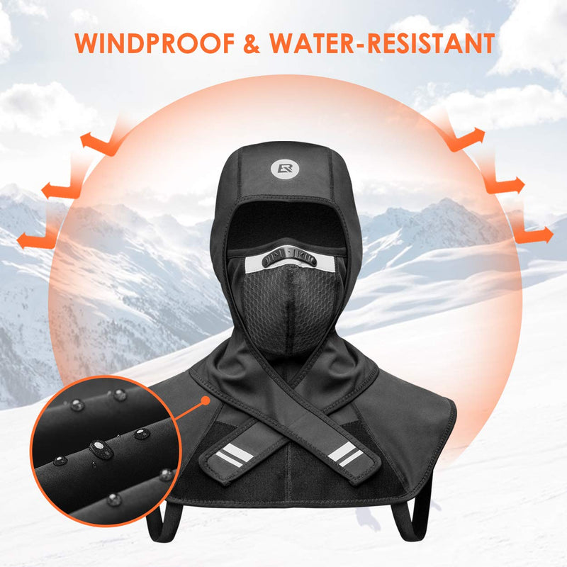 Load image into Gallery viewer, ROCKBROS Men Windproof Thermal Fleece Balaclava Ski Mask Winter Cycling  Motorcycle Gear
