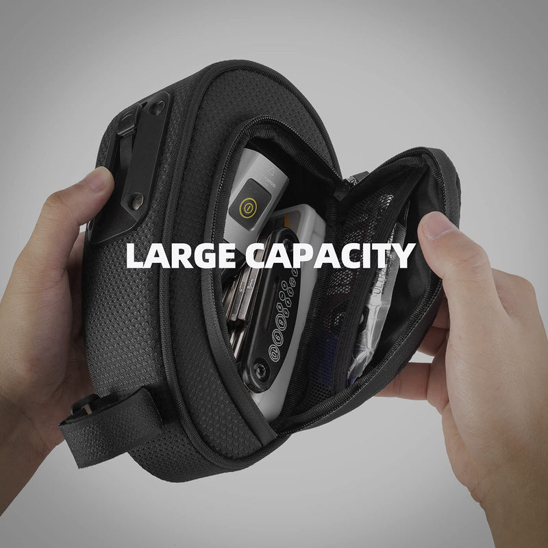 Load image into Gallery viewer, ROCKBROS Bike Saddle Bag Under Seat with Adjustable Mounting, Large Storage Pouch
