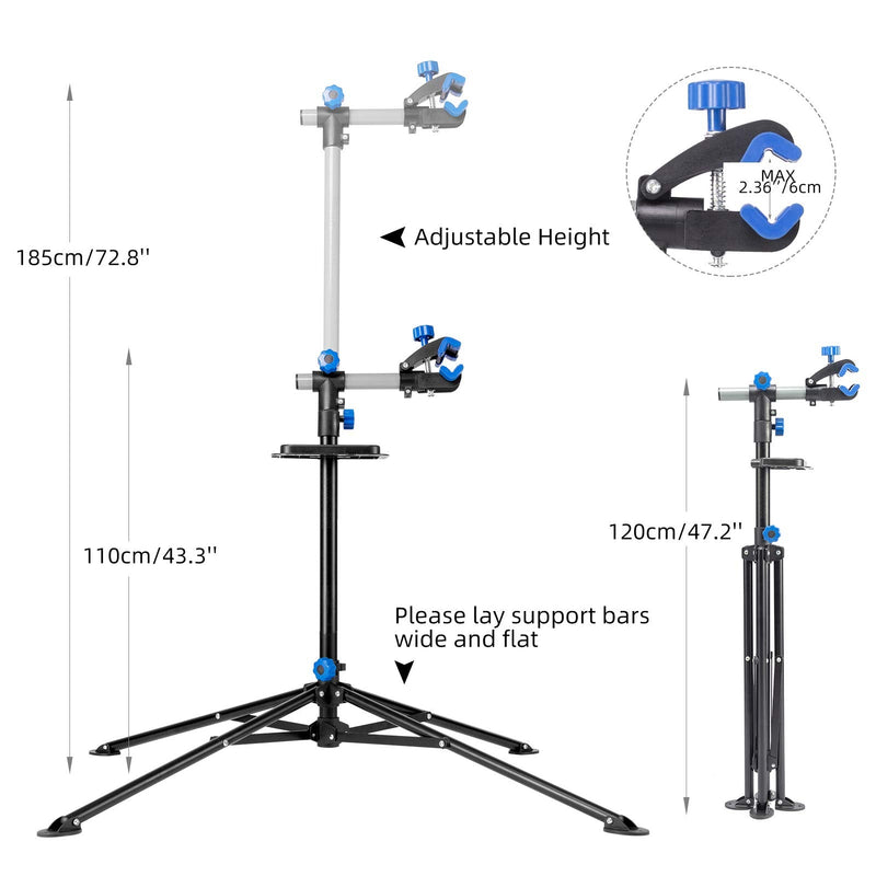 Load image into Gallery viewer, Height-Adjustable Bike Repair Stand for Home Maintenance
