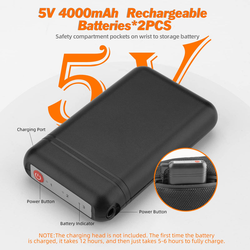 Load image into Gallery viewer, ROCKBROS Rechargeable Heated Gloves 4000mAh Touchscreen Windproof Thermal
