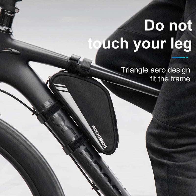 Load image into Gallery viewer, ROCKBROS Triangle Bike Frame Bag 0.7L Road &amp; Mountain Bike Storage Pouch
