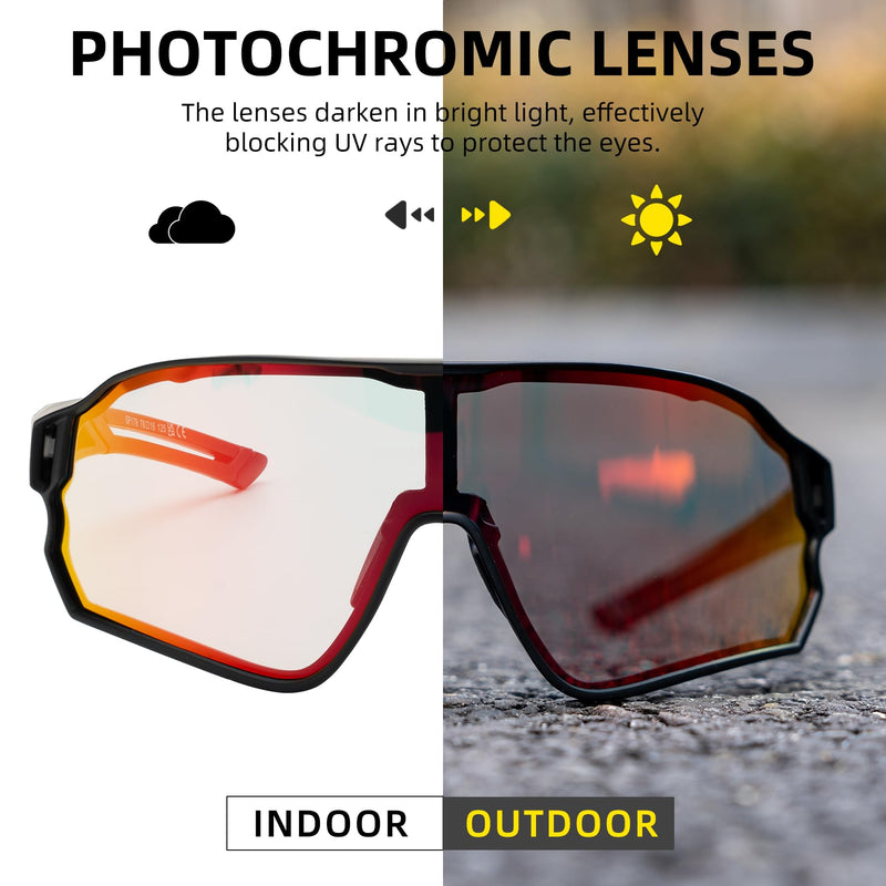Load image into Gallery viewer, Thickened PC Lens Photochromic Sunglasses (UV400)
