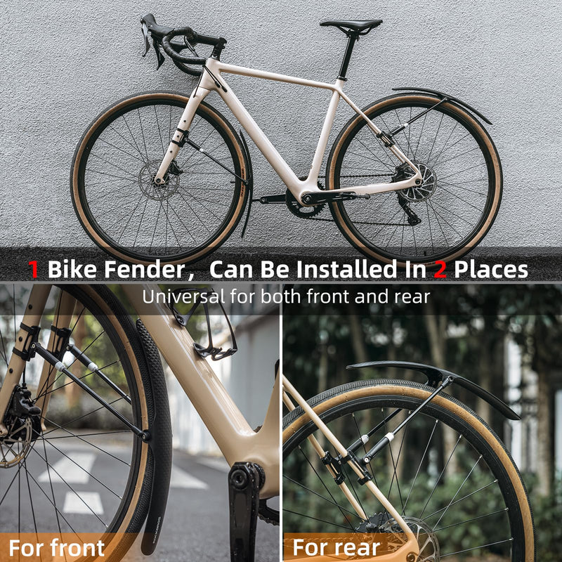 Load image into Gallery viewer, ROCKBROS Adjustable Bike Fenders Set for Road Bikes Easy Install
