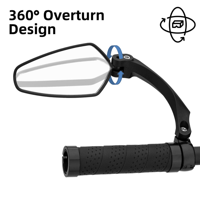 Load image into Gallery viewer, ROCKBROS Bike Handlebar Rear View Mirror with HD Anti-Glare Glass
