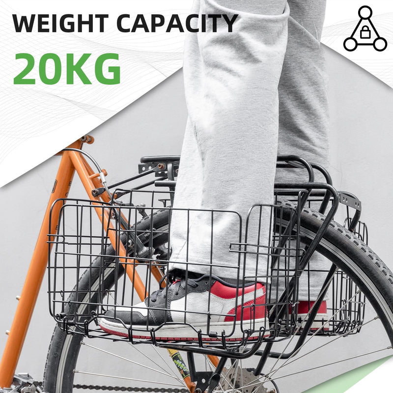 Load image into Gallery viewer, ROCKBROS Sturdy Folding Bike Basket Easy Install for Scooter, Mountain Bike Beach Cruiser
