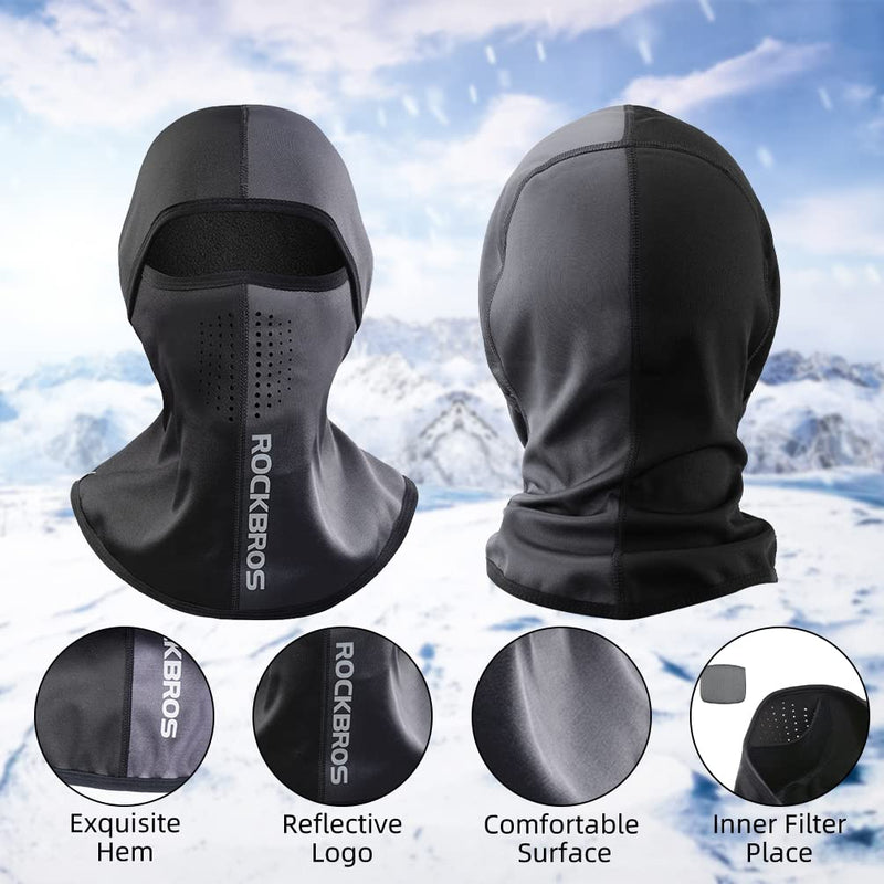 Load image into Gallery viewer, ROCKBROS Thermal Fleece Balaclava with Airholes, Windproof Helmet
