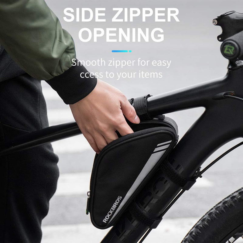 Load image into Gallery viewer, ROCKBROS Triangle Bike Frame Bag 0.7L Road &amp; Mountain Bike Storage Pouch
