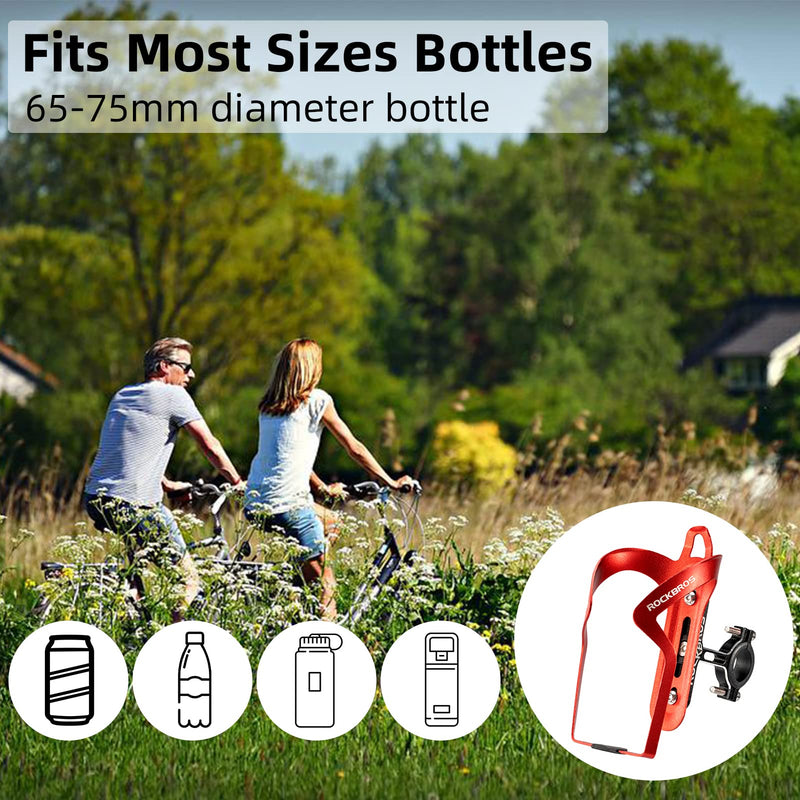 Load image into Gallery viewer, ROCKBROS 2-in-1 Bike Cup Holder Adjustable Bottle Cage for Handlebars &amp; Seat Post
