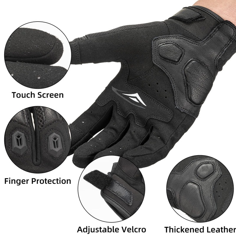 Load image into Gallery viewer, ROCKBROS Summer Motorcycle Gloves - Breathable, Touchscreen Hard Knuckle Gloves for Men Women
