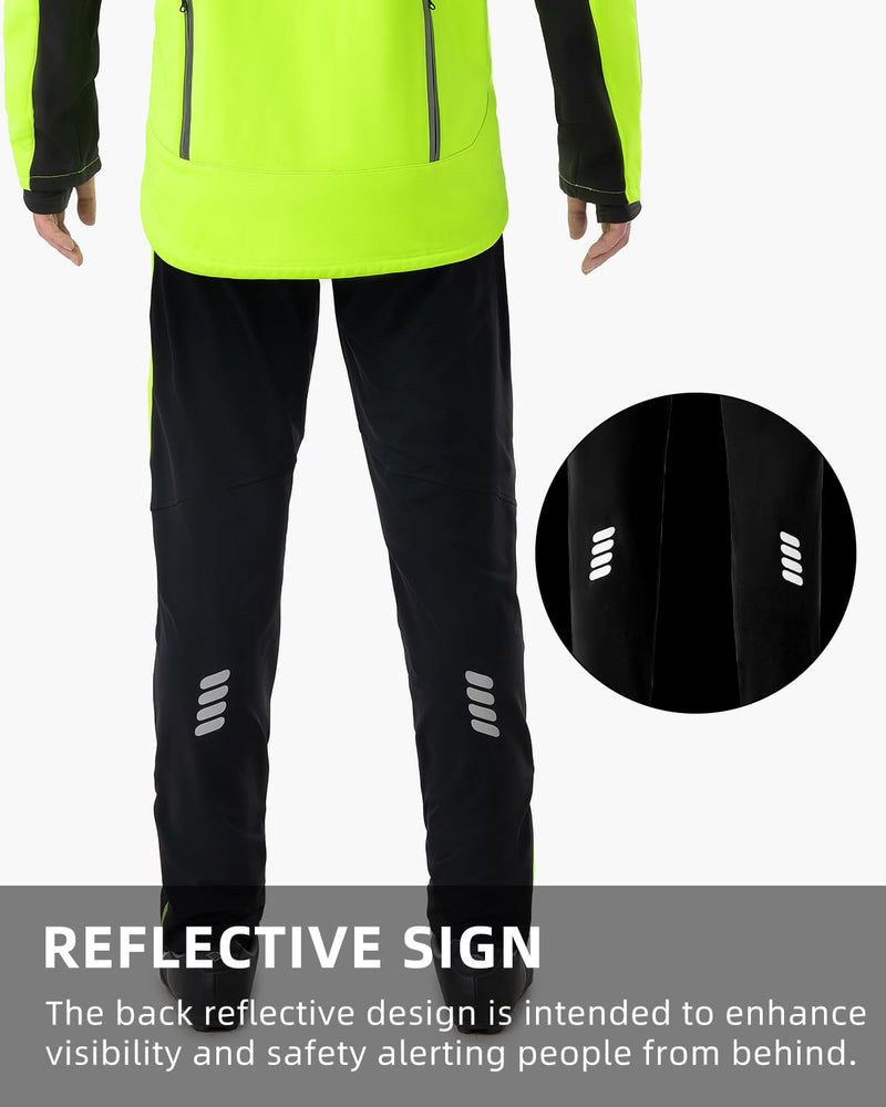 Load image into Gallery viewer, ROCKBROS Men’s Windproof Winter Cycling Pants warmth fleece-lined for  outdoor hiking
