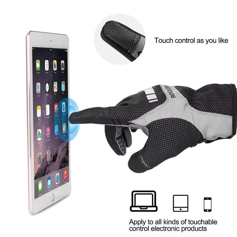 Load image into Gallery viewer, ROCKBROS Full Finger Cycling Gloves for Men, Motorcycle and Mountain Bike Gloves
