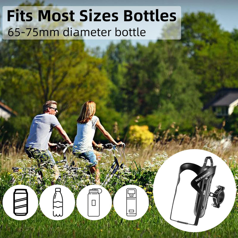 Load image into Gallery viewer, ROCKBROS 2-in-1 Bike Cup Holder Adjustable Bottle Cage for Handlebars &amp; Seat Post
